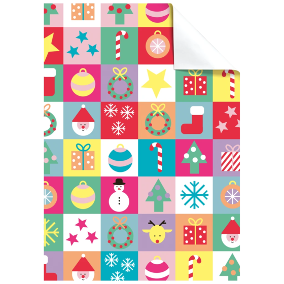 Geschenkpapier-Bogen „Dimitri“ | 50×70 cm, 80 g/m², mehrfarbig