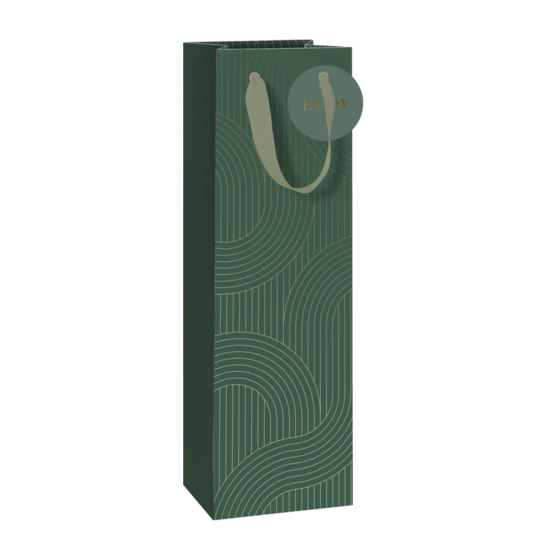 Flaschentasche „Ali“ | 11×36×10,5 cm, 250 g/m², olive