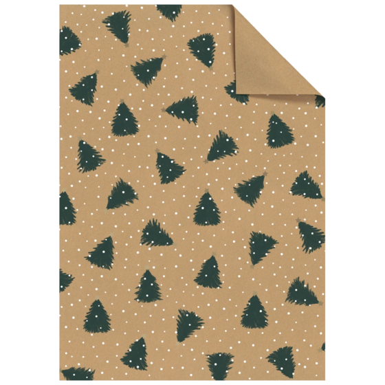 Geschenkpapier-Bogen „Kian“ | 50×70 cm, 76 g/m², braun