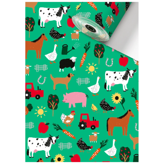 Geschenkpapier Sécaré-Rolle „Wila“ | 30 cm × 250 m, 80 g/m², grün