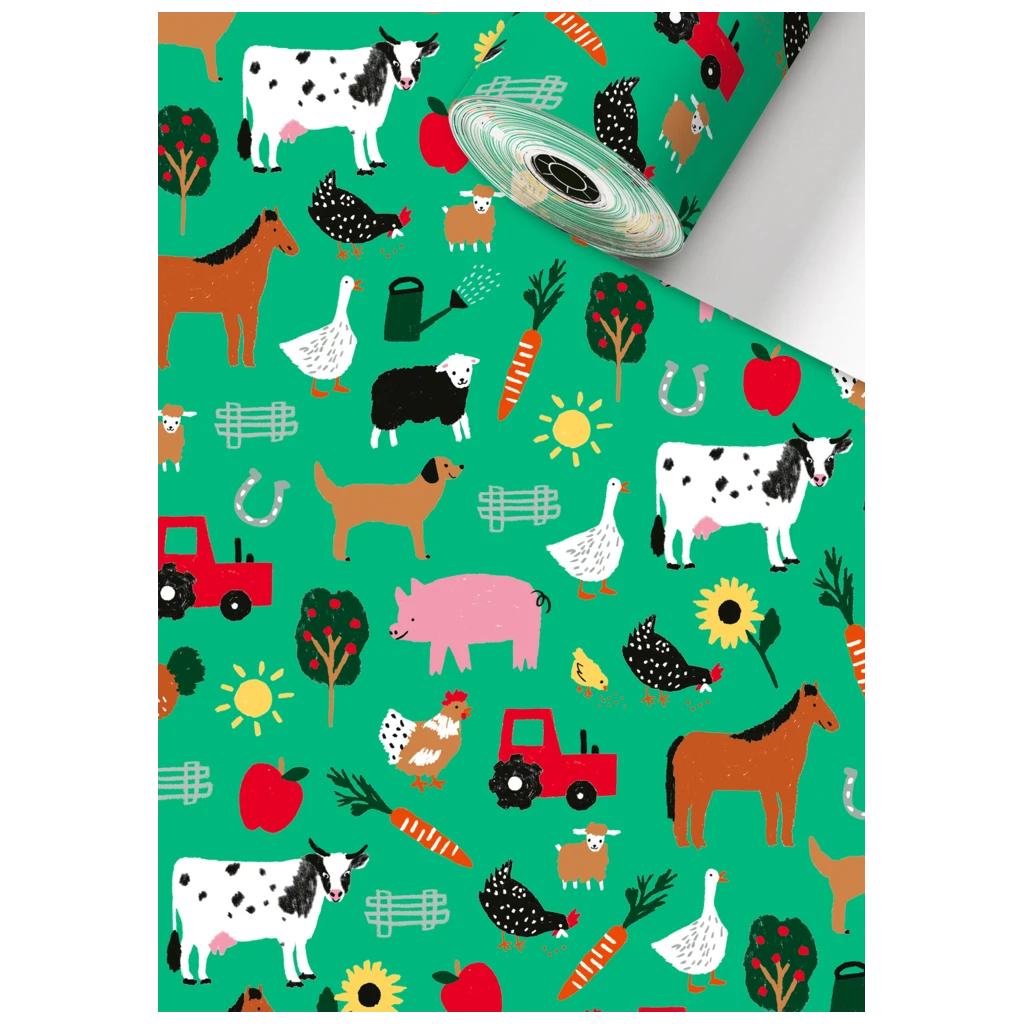 Geschenkpapier Sécaré-Rolle „Wila“ | 30 cm × 250 m, 80 g/m², grün
