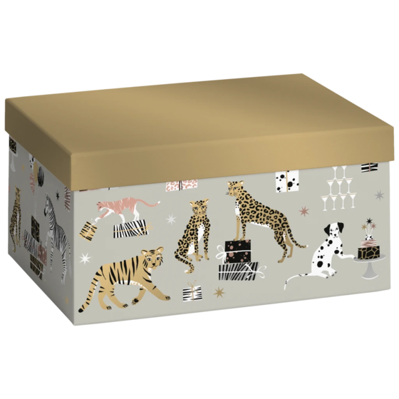 Gift Box “Valentino” | 16×12×24 cm, 120 gsm, grey