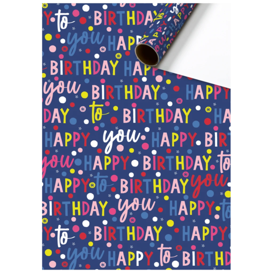 Geschenkpapier „Benoni“ | 70 cm × 2 m, 80 g/m², dunkelblau