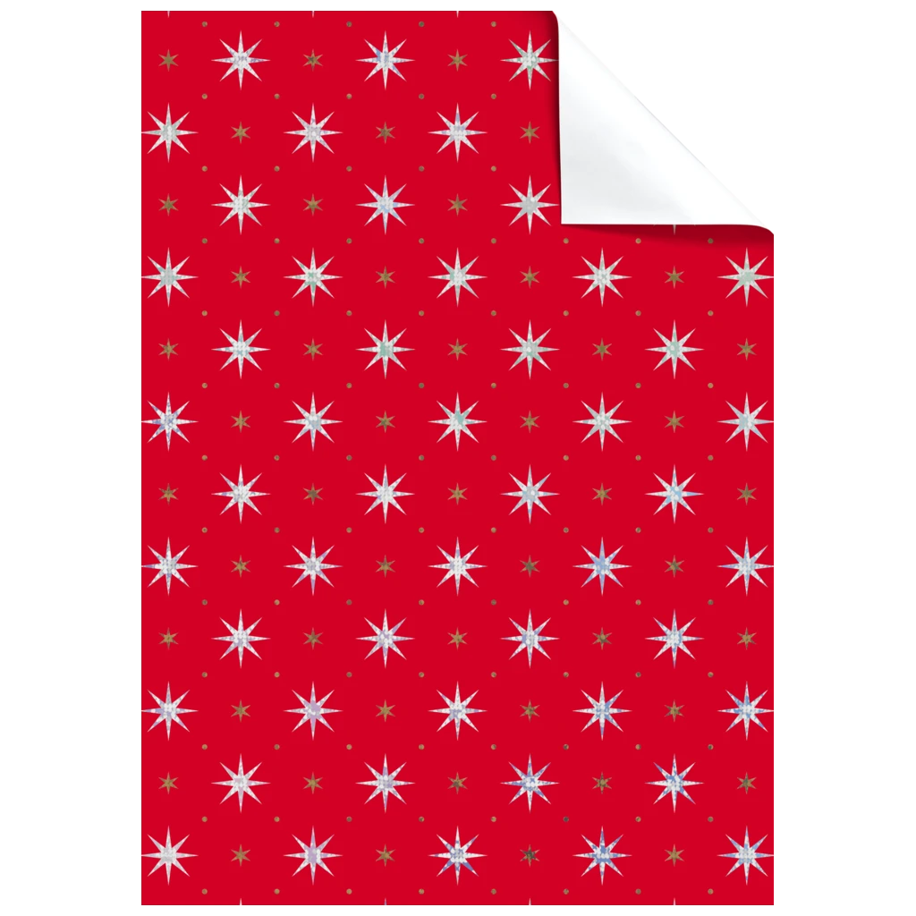 Geschenkpapier-Bogen „Zidonia“ | 100×70 cm, 76 g/m², rot