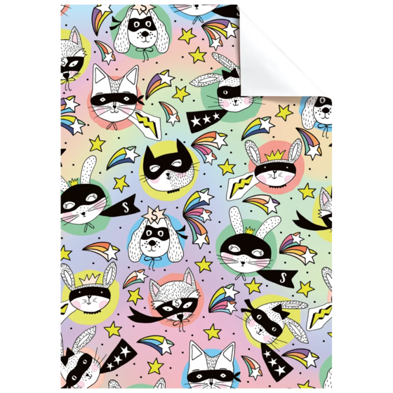 Geschenkpapier-Bogen | 100×70 cm, 76 g/m², regenbogen