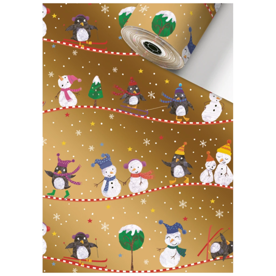 Geschenkpapier Sécaré-Rolle „Gulliver“ | 70 cm × 250 m, 80 g/m², gold