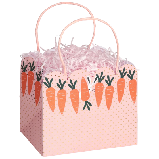 Geschenktasche „Lotti“ | 14×13×18 cm, 250 g/m², rosa