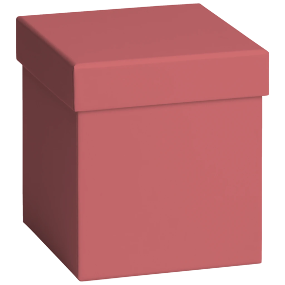 Geschenkbox „Uni Pure“ | 11×12 cm, bordeaux