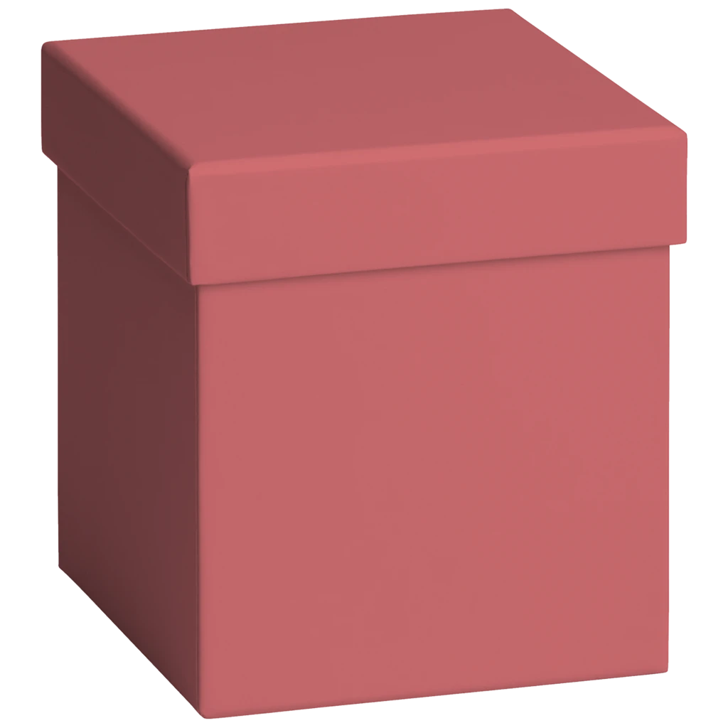 Geschenkbox „Uni Pure“ | 11×12 cm, bordeaux