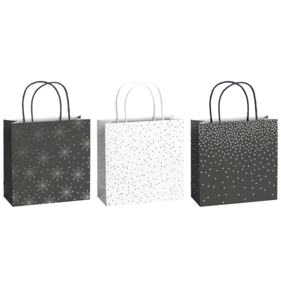 Geschenktaschen-Set „Nieve“ | 20×20×8 cm, 200 g/m²
