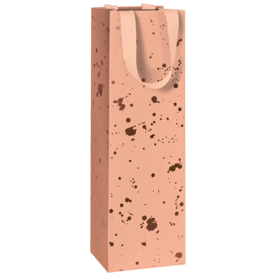 Flaschentasche „Splash“ | 11×36×10,5 cm, 250 g/m², rosa