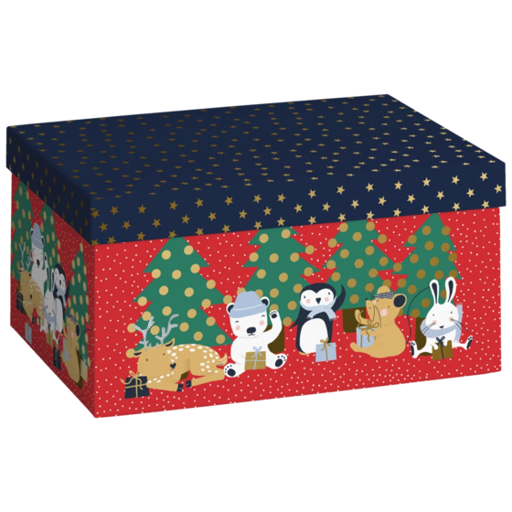 Geschenkbox „Malik“ | 16×12×24 cm, 120 g/m², rot