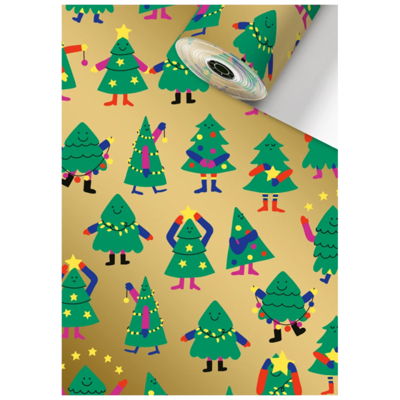 Geschenkpapier Sécaré-Rolle | 30 cm × 250 m, 80 g/m², gold