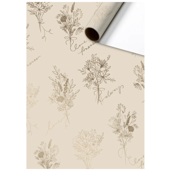 Geschenkpapier „Kaleo“ | 70 cm × 1,5 m, 76 g/m², champagner