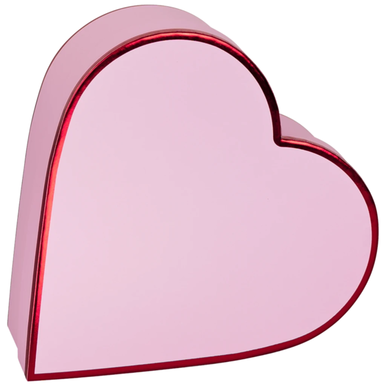 Geschenkbox „Amaia“ | 20×8×20 cm, 120 g/m², rosa/rot