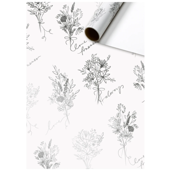 Geschenkpapier „Kaleo“ | 70 cm × 1,5 m, 76 g/m², weiß
