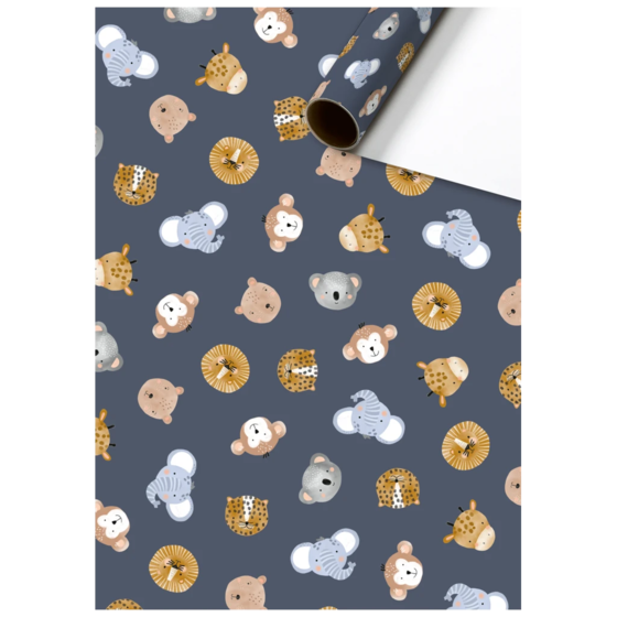 Geschenkpapier „Buba“ | 70 cm × 2 m, 70 g/m², blauviolett