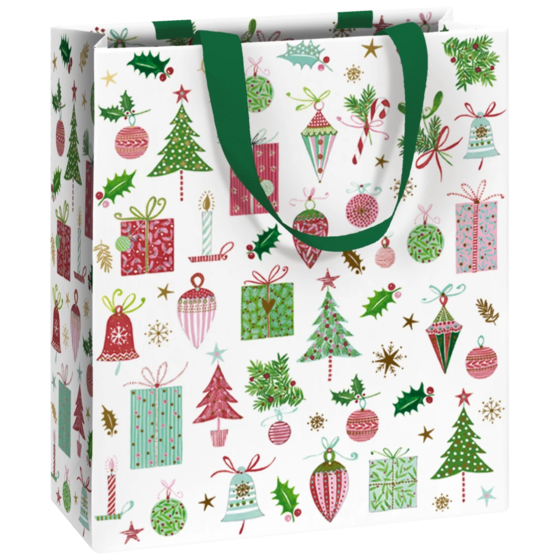 Geschenktasche „Inge“ | 18×21×8 cm, 250 g/m², weiß