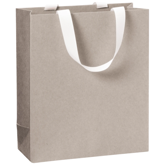Geschenktasche One Colour | 18×21×8 cm, 250 g/m², hellgrau