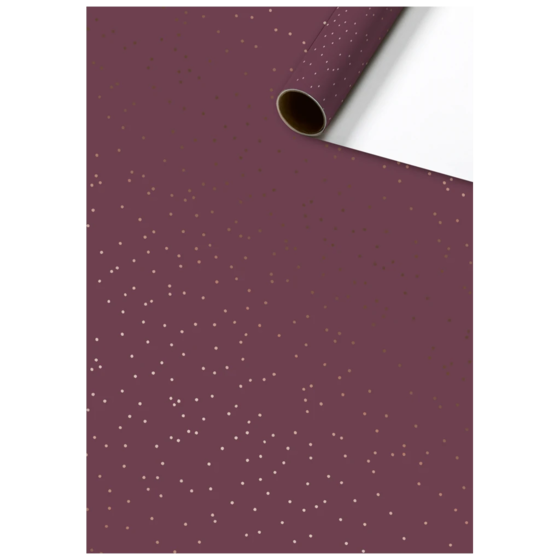 Geschenkpapier „Yvie“ | 70 cm × 1,5 m, 76 g/m², bordeaux