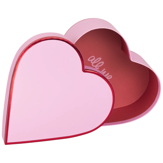 Geschenkbox „Amaia“ | 20×8×20 cm, 120 g/m², rosa/rot