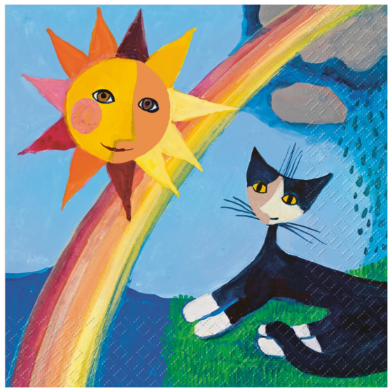 Servietten „Arcobaleno“ | 33×33 cm, bunt, 20 Stück