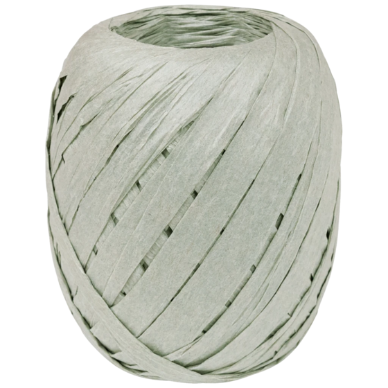 Geschenkband | Papier, 7 mm × 30 m, hellgrau