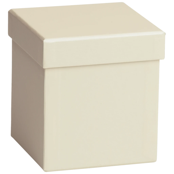 Gift Box One Colour | 11×11×12 cm, light beige