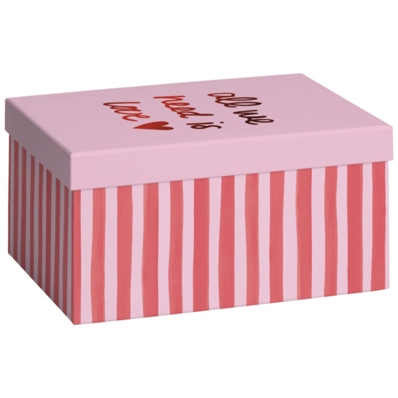 Geschenkbox „Amaia“ | 16,5×12×24 cm, 120 g/m², rosa/rot