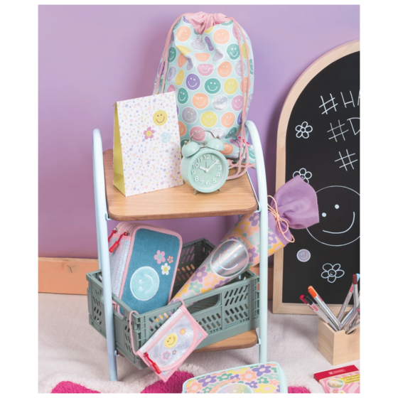Bodenbeutel-Set „Nea“ | 12,5×19×6,5 cm, 110 g/m², weiß/mehrfarbig, pastell
