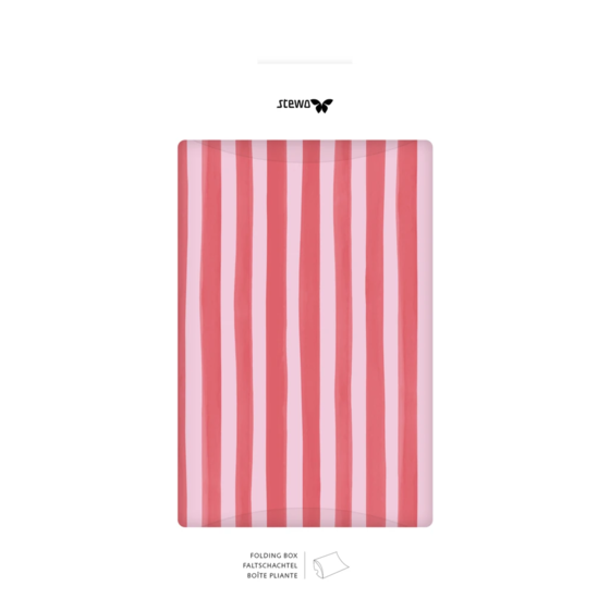 Faltschachteln „Amaia“ | 16×4×19,5 cm, 210 g/m², rosa/rot, 3 Stück