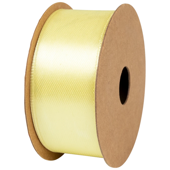 Geschenkband | Satin Polyester, 25 mm × 4 m, gelb