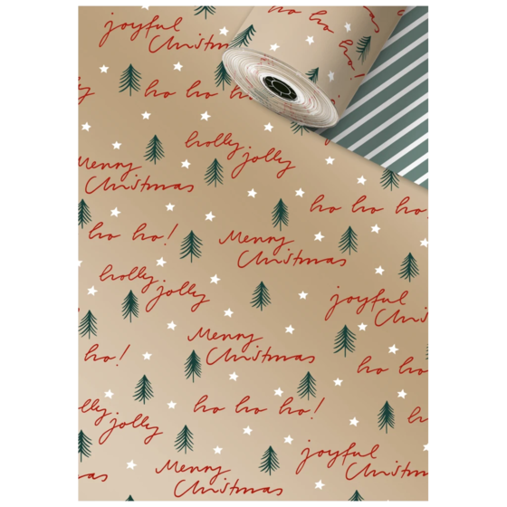 Geschenkpapier Sécaré-Rolle „Morgan“ | 30 cm × 250 m, 80 g/m², gold