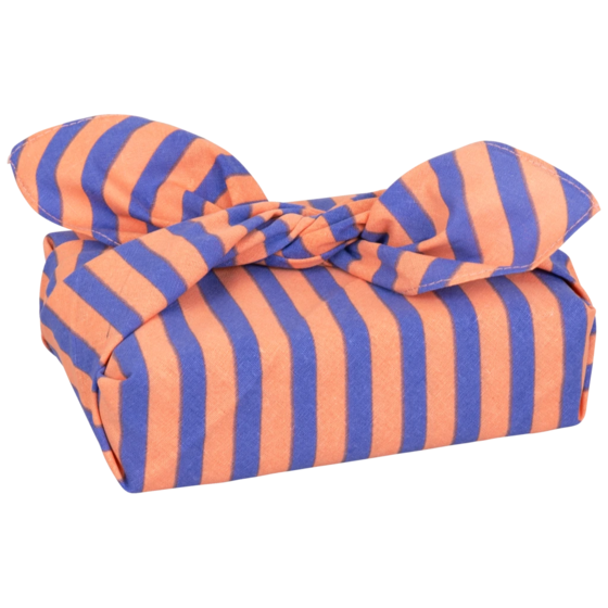 Stoffverpackung „Avani“ | orange/blauviolett