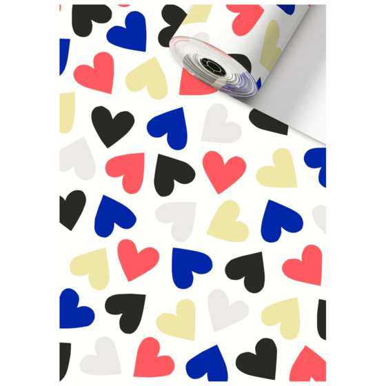 Geschenkpapier „Velia“ | 30 cm × 100 m, 80 g/m², mehrfarbig