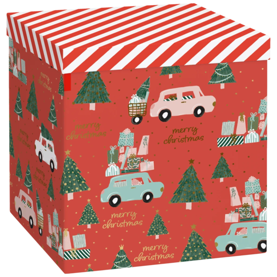Geschenkbox „Anette“ | 23×24×23 cm, 120 g/m², rot