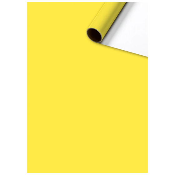 Geschenkpapier „Uni Plain“ One Colour | 70 cm × 2 m, 80 g/m², gelb