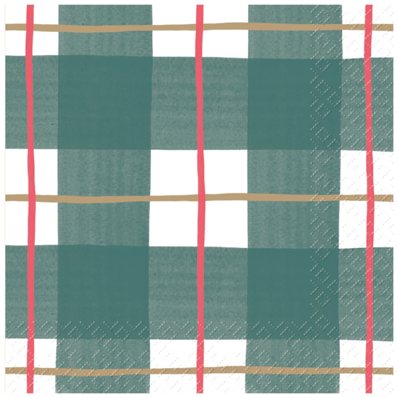 Servietten „Itami“ | 25×25 cm, dunkelgrün, 20 Stück
