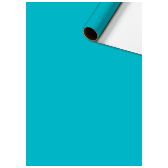 Gift Wrapping Paper “Uni Plain” One Colour | 70 cm × 5 m, 80 gsm, turquoise