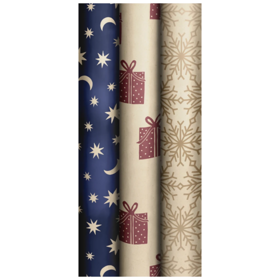 Geschenkpapier „Lasting Season“ | 70 cm × 2 m, 70 g/m², sortiert