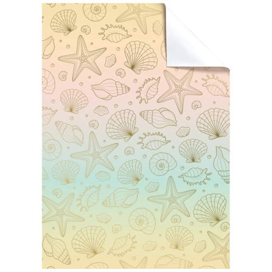 Feuille de papier cadeau « Sereia » | 100×70 cm, 80 g/m², coloré