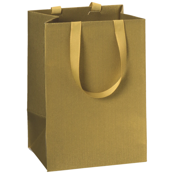 Geschenktasche One Colour | 10×14×8 cm, 250 g/m², gold