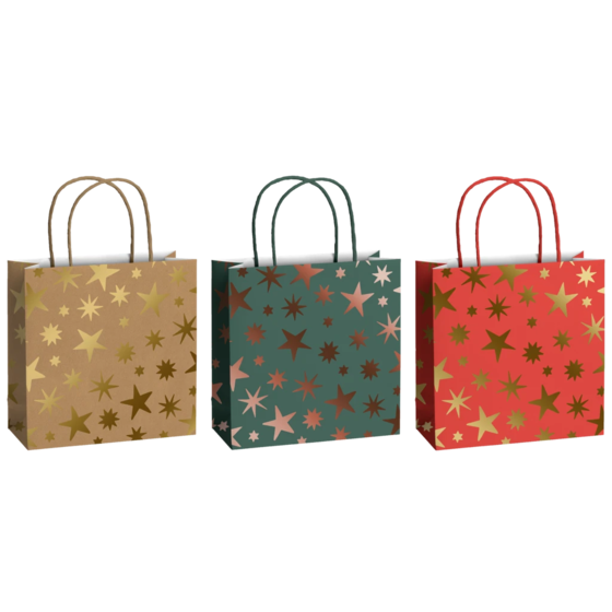 Geschenktaschen-Set „Aika“ | 20×20×8 cm, 200 g/m²