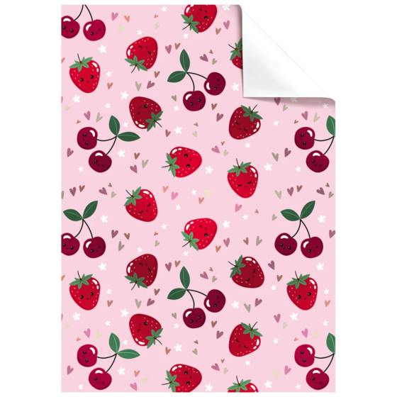 Geschenkpapier-Bogen „Yumi“ | 50×70 cm, 76 g/m², rosa