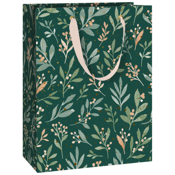 Geschenktasche „Arona“ | 23×30×13 cm, 230 g/m², dunkelgrün