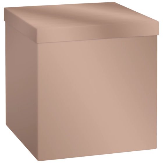 Boîte cadeau « Uni Pure Cuivre » | 23×24×23 cm, 120 g/m², or bronze