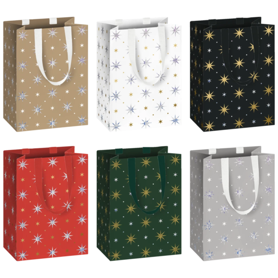 Geschenktasche „Zidonia“ | 10×14×8 cm, 200 g/m², mehrfarbig