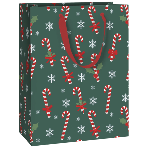 Geschenktasche „Tika“ | 23×30×13 cm, 180 g/m², grün