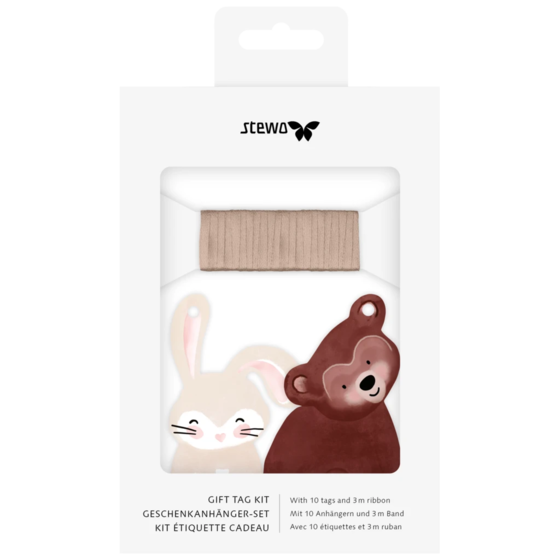 Set d'étiquettes-cadeaux « Momo » | coloré