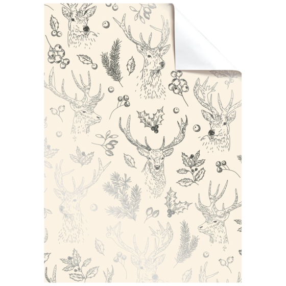 Geschenkpapier-Bogen „Beau“ | 50×70 cm, 76 g/m², beige